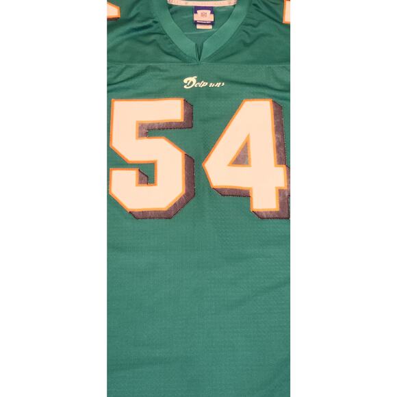 Zack Thomas #54 Vintage Miami‎ Dolphins Jersey Reebok Men's XXL Tall Length+2 - Picture 2 of 9